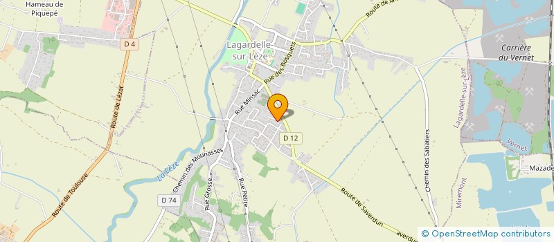 localisation de l'entreprise MONSIEUR PATRICK LAFONT  LAGARDELLE-SUR-LEZE