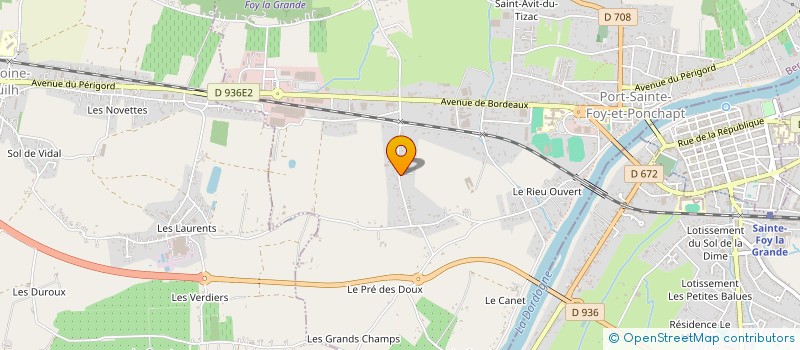 localisation de l'entreprise MONSIEUR PATRICK LAFONT à PORT-SAINTE-FOY-ET-PONCHAPT