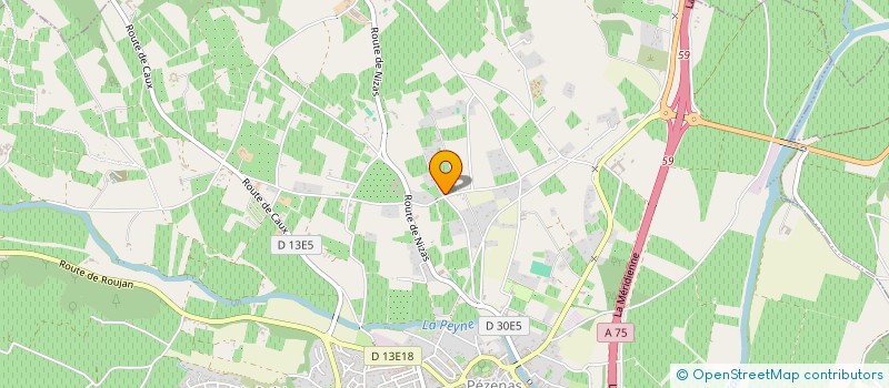 localisation de l'entreprise MONSIEUR PATRICK LAGET  PEZENAS