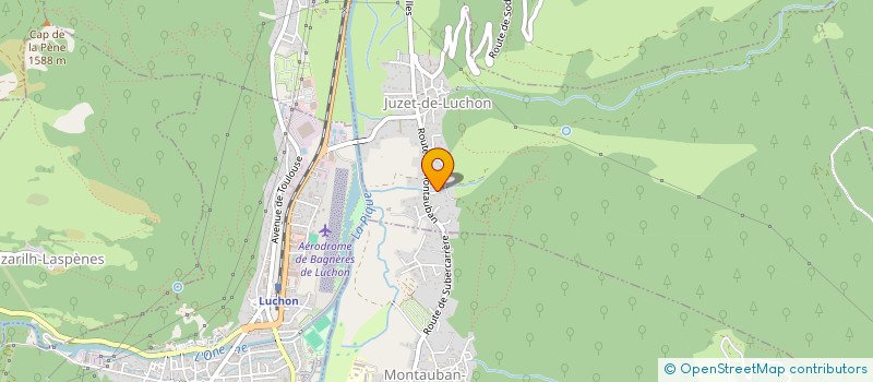 localisation de l'entreprise MONSIEUR PATRICK LAGLEIZE  JUZET-DE-LUCHON