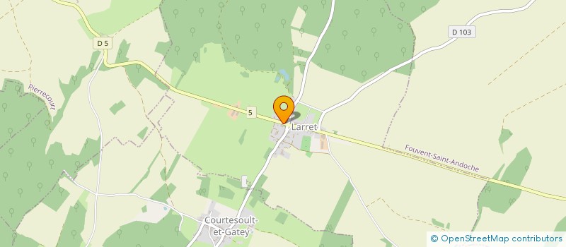 localisation de l'entreprise MONSIEUR PATRICK LAILLET  LARRET