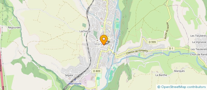 localisation de l'entreprise MONSIEUR PATRICK LAINE  MARVEJOLS