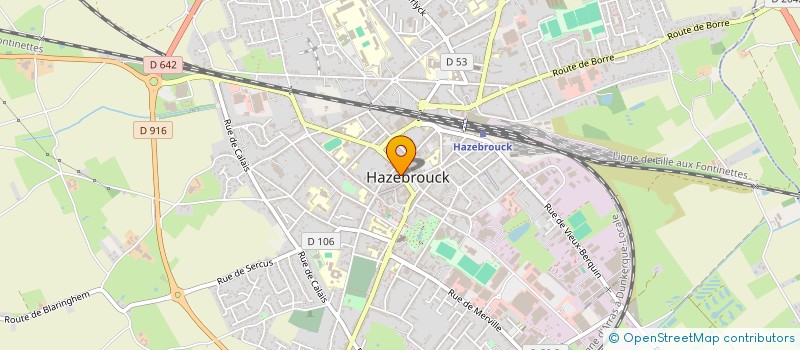 localisation de l'entreprise MONSIEUR PATRICK LALOUX à HAZEBROUCK
