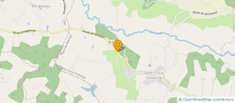 localisation de l'entreprise MONSIEUR PATRICK LAMAISON  SAINT-CRICQ-CHALOSSE