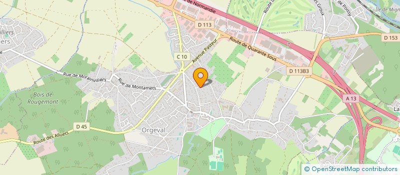 localisation de l'entreprise MONSIEUR PATRICK LAMERAT  ORGEVAL