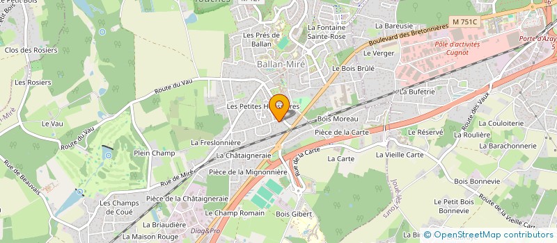 localisation de l'entreprise MONSIEUR PATRICK LAMY  BALLAN-MIRE