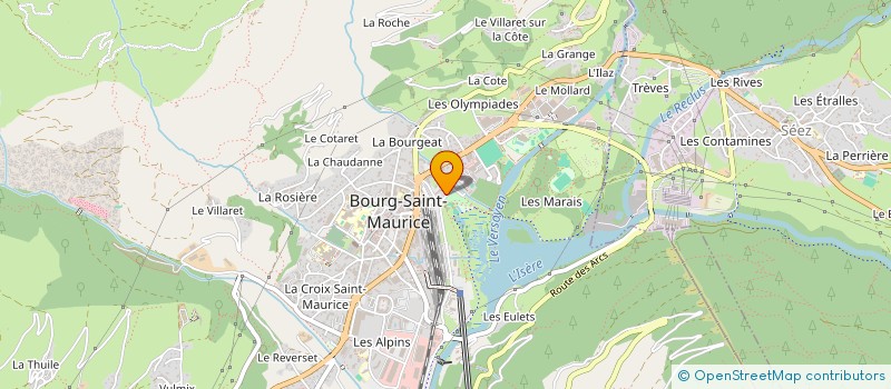 localisation de l'entreprise MONSIEUR PATRICK LAMY DE LA CHAPELLE  BOURG-SAINT-MAURICE