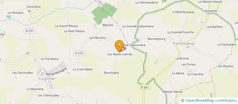 localisation de l'entreprise MONSIEUR PATRICK LANCELIN à COULIMER