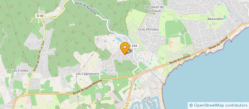 localisation de l'entreprise MONSIEUR PATRICK LANFREY à GRIMAUD