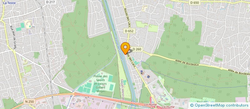 localisation de l'entreprise MONSIEUR PATRICK LANGLADE  GUJAN-MESTRAS