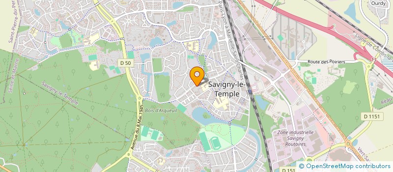 localisation de l'entreprise MONSIEUR PATRICK LANGOT  SAVIGNY-LE-TEMPLE