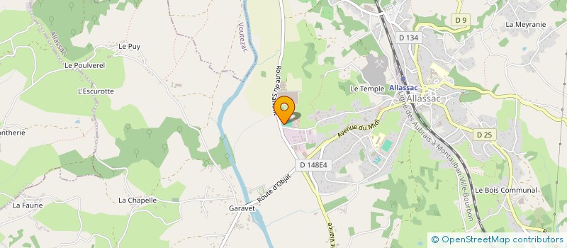 localisation de l'entreprise MONSIEUR PATRICK LAPLAUD  ALLASSAC