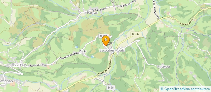 localisation de l'entreprise MONSIEUR PATRICK LARRIBERE  ESCOUBES-POUTS