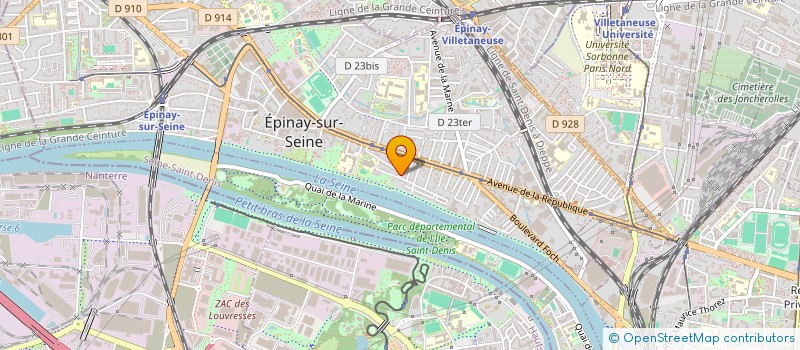 localisation de l'entreprise MONSIEUR PATRICK LARRIEU à EPINAY-SUR-SEINE