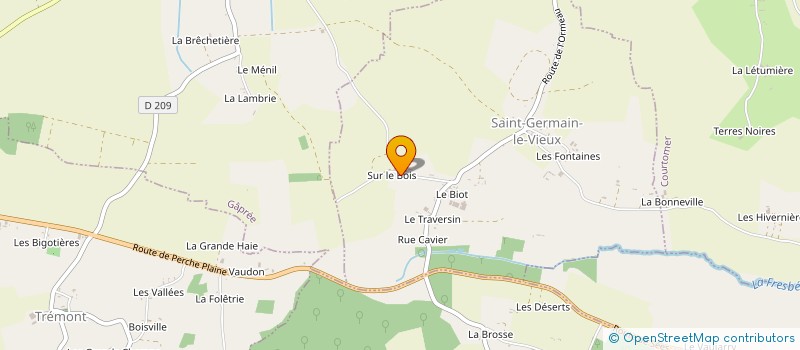 localisation de l'entreprise MONSIEUR PATRICK LARUE à SAINT-GERMAIN-LE-VIEUX
