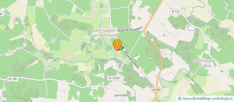 localisation de l'entreprise MONSIEUR PATRICK LASSUDERIE  SAINT-SULPICE-DE-POMMIERS