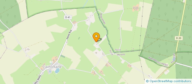 localisation de l'entreprise MONSIEUR PATRICK LAUDE  CLAIRFONTAINE