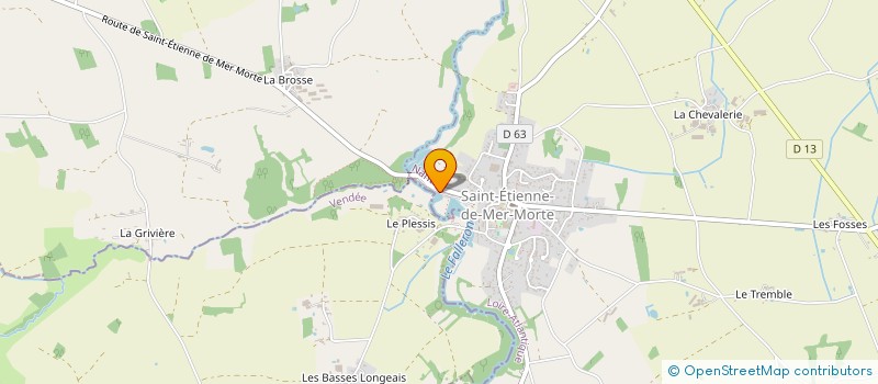 localisation de l'entreprise MONSIEUR PATRICK LAUGEE  SAINT-ETIENNE-DE-MER-MORTE