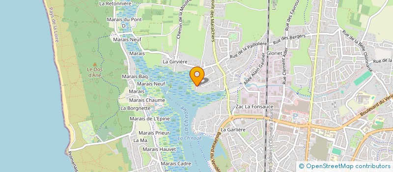 localisation de l'entreprise MONSIEUR PATRICK LAUNAY à LES SABLES D'OLONNE