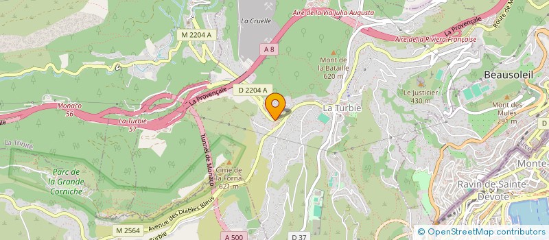 localisation de l'entreprise MONSIEUR PATRICK LAUNOIS  LA TURBIE