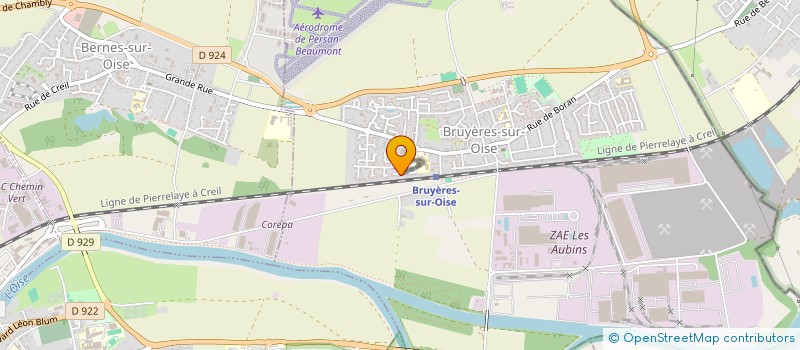 localisation de l'entreprise MONSIEUR PATRICK LAURENCE  BRUYERES-SUR-OISE