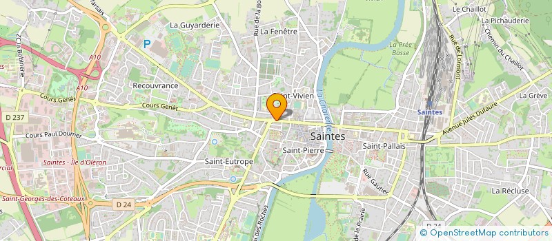 localisation de l'entreprise MONSIEUR PATRICK LAVAUD  SAINTES