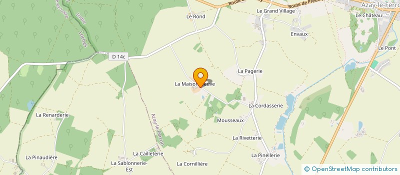 localisation de l'entreprise MONSIEUR PATRICK LAVERGNE à AZAY-LE-FERRON
