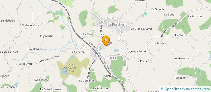 localisation de l'entreprise MONSIEUR PATRICK LAVOIX à LA PORCHERIE