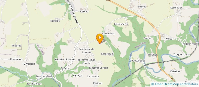 localisation de l'entreprise MONSIEUR PATRICK LAZ à PLOGONNEC