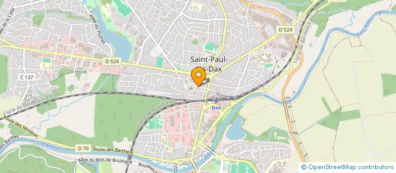 localisation de l'entreprise MONSIEUR PATRICK LAZORTHES  SAINT-PAUL-LES-DAX