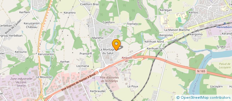 localisation de l'entreprise MONSIEUR PATRICK LE BORLOCH  CAUDAN