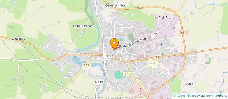 localisation de l'entreprise MONSIEUR PATRICK LE BOURDAIS à ERNEE