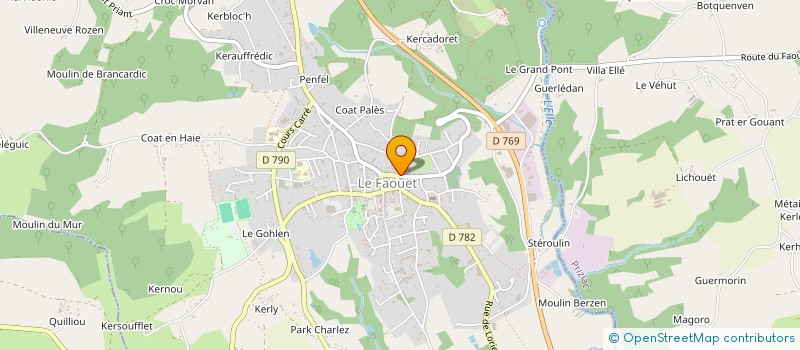 localisation de l'entreprise MONSIEUR PATRICK LE BOURDIEC  LE FAOUET