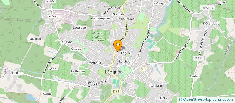 localisation de l'entreprise MONSIEUR PATRICK LE BRUN à LEOGNAN