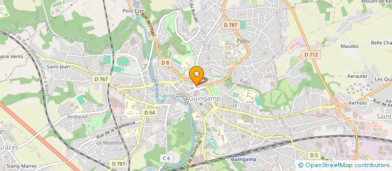 localisation de l'entreprise MONSIEUR PATRICK LE CALLENNEC  GUINGAMP