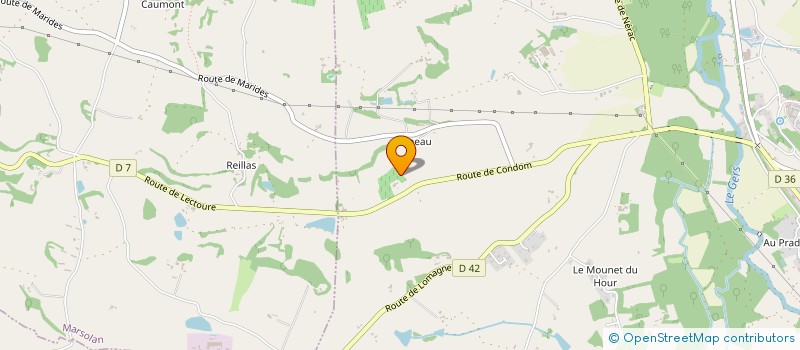 localisation de l'entreprise MONSIEUR PATRICK LE CLAIR  LECTOURE