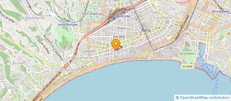 localisation de l'entreprise MONSIEUR PATRICK LE DONNE  NICE