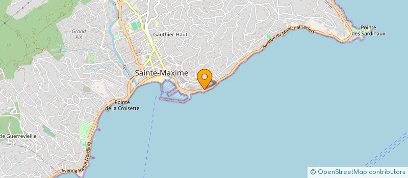 localisation de l'entreprise MONSIEUR PATRICK LE FLOUR à SAINTE-MAXIME