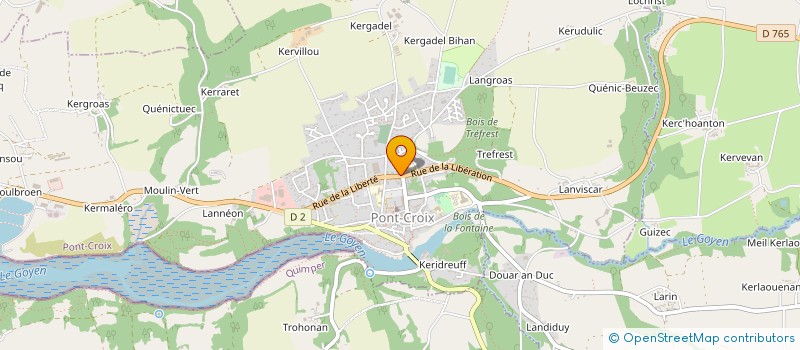 localisation de l'entreprise MONSIEUR PATRICK LE GALL  PONT-CROIX