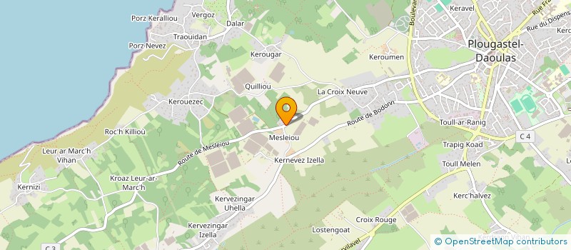 localisation de l'entreprise MONSIEUR PATRICK LE GALL à PLOUGASTEL-DAOULAS
