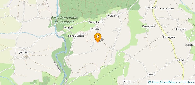 localisation de l'entreprise MONSIEUR PATRICK LE GALL  SCAER