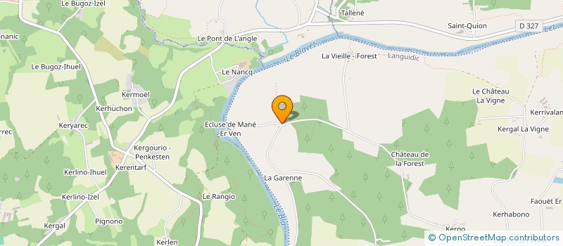 localisation de l'entreprise MONSIEUR PATRICK LE GALLIC DE KERIZOUET  LANGUIDIC