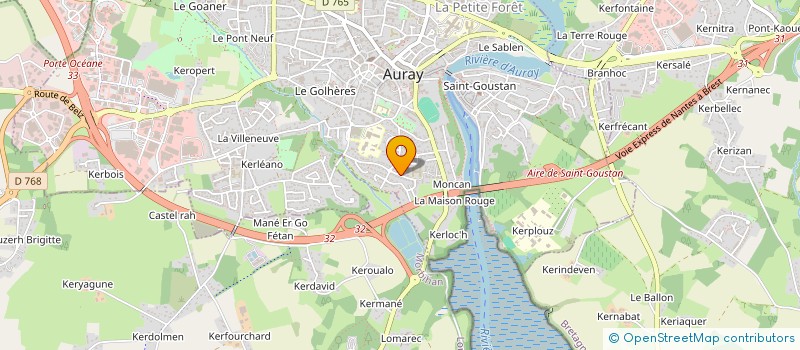 localisation de l'entreprise MONSIEUR PATRICK LE GAREC à AURAY
