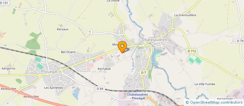 localisation de l'entreprise MONSIEUR PATRICK LE GARLES  CHATELAUDREN-PLOUAGAT