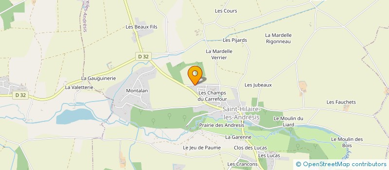 localisation de l'entreprise MONSIEUR PATRICK LE GLOANEC à SAINT-HILAIRE-LES-ANDRESIS