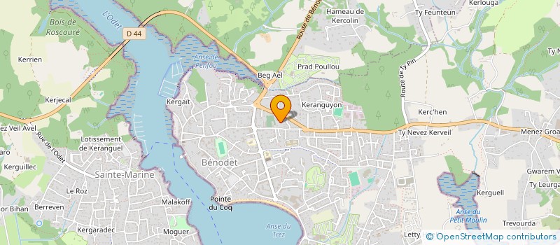 localisation de l'entreprise MONSIEUR PATRICK LE GOFF  BENODET