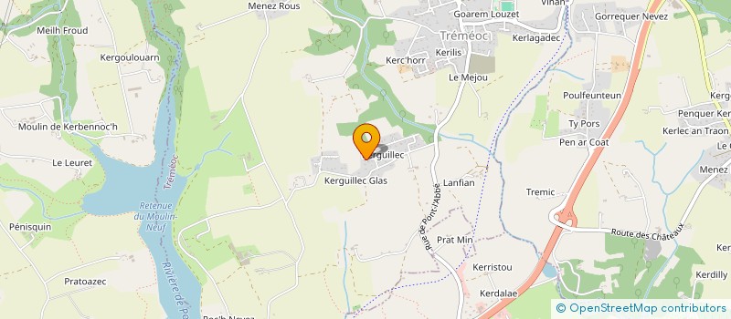 localisation de l'entreprise MONSIEUR PATRICK LE GUICHAOUA  TREMEOC