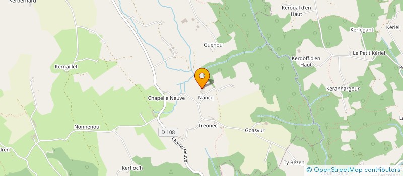 localisation de l'entreprise MONSIEUR PATRICK LE GUYADER  GUISCRIFF