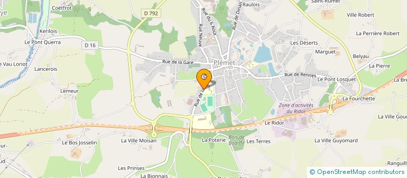 localisation de l'entreprise MONSIEUR PATRICK LE HO  PLEMET