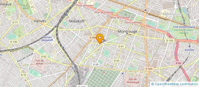 localisation de l'entreprise MONSIEUR PATRICK LE HUEROU à MONTROUGE